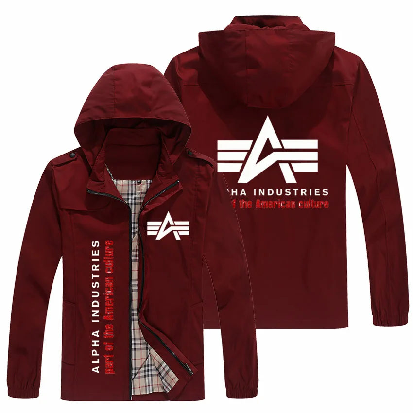 

2021 spring casual fashion tight jacket men's jacket new baseball jacket men's S-2xl top logo alp hooded jacket