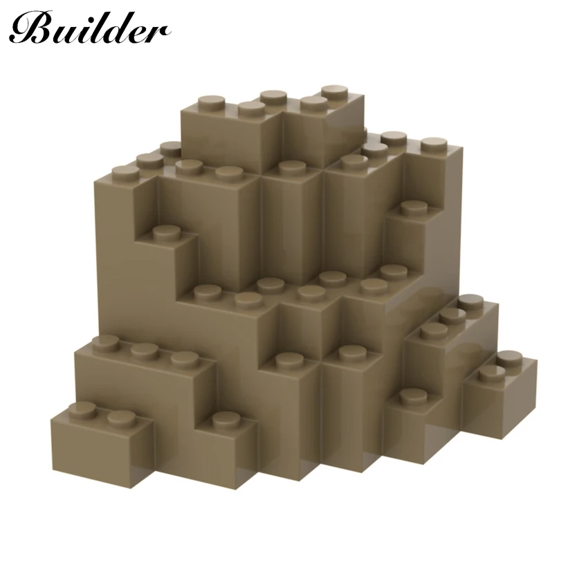 

Little Builder 23996 1pcs Rockery Mound Rock Building Blocks For Castle Garden Toy for Children Size Compatible With Major Brand