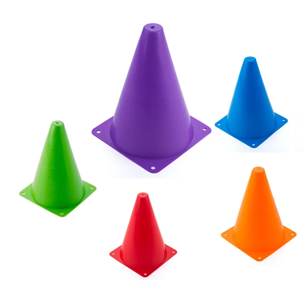 

10pcs Barrier Bucket Training Equipment Home Plastic Anti-freezing Traffic Cone With Hole Thicker Outdoor Easy Storage Road Pile