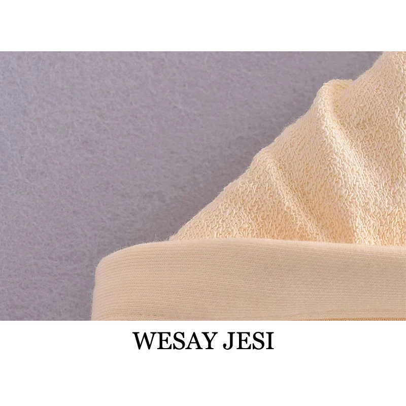 

WESAY JESI 2021 New Women's Solid Color Sweater Asymmetrical Hem Hoodie Pullover Casual Daily Sweatshirt Harajuku Streetwear