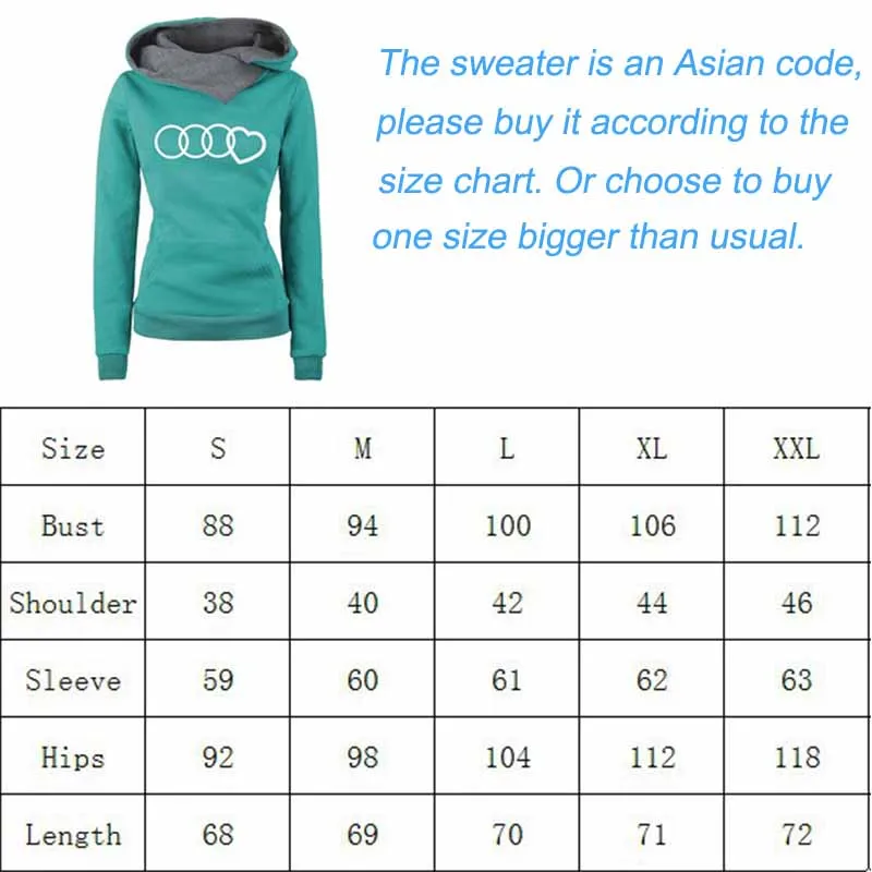

Women Heart Printed Hoodie Sweatshirt 2021 Streetwear Hip Hop Womens Hoodies Black Gray Green Light Blue