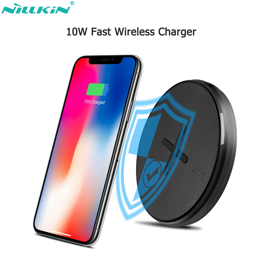 Nillkin кнопочное 10 Вт Быстрое беспроводное зарядное устройство для Samsung Galaxy Note + S10 QI