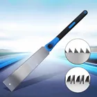 Ручная пила с двойным краем 320 мм, садовые пилы 65MN для обрезки, столярные инструменты в японском стиле, быстрая шлифовальная пила, Деревообрабатывающие инструменты