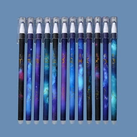 206pcs student pens erasable gel pen 0 5mm refills rods washable handle school office stationery kids gift gel pen set