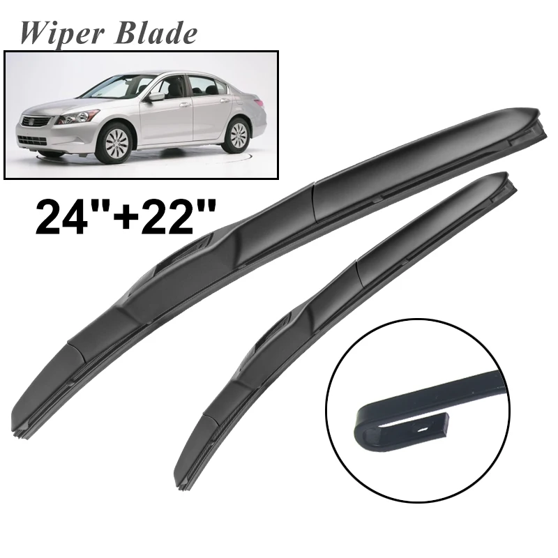 

Передние щетки стеклоочистителя okoстеклоочистителя RHD & LHD для Honda Accord 2008 - 2012 лобовое стекло переднее окно 24 "+ 22"