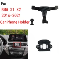 gravity car phone holder for 2016 2021 bmw x1 x2 auto interior accessories air vent mount mobile cellphone stand gps bracket