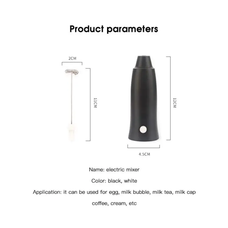 

Electric Handvat Eiklopper Melk Stirrer Frother Foamer Koffie Whisk Mixer Diy Gezichtsmasker Treater Sap Roerder Drink Tool Mini