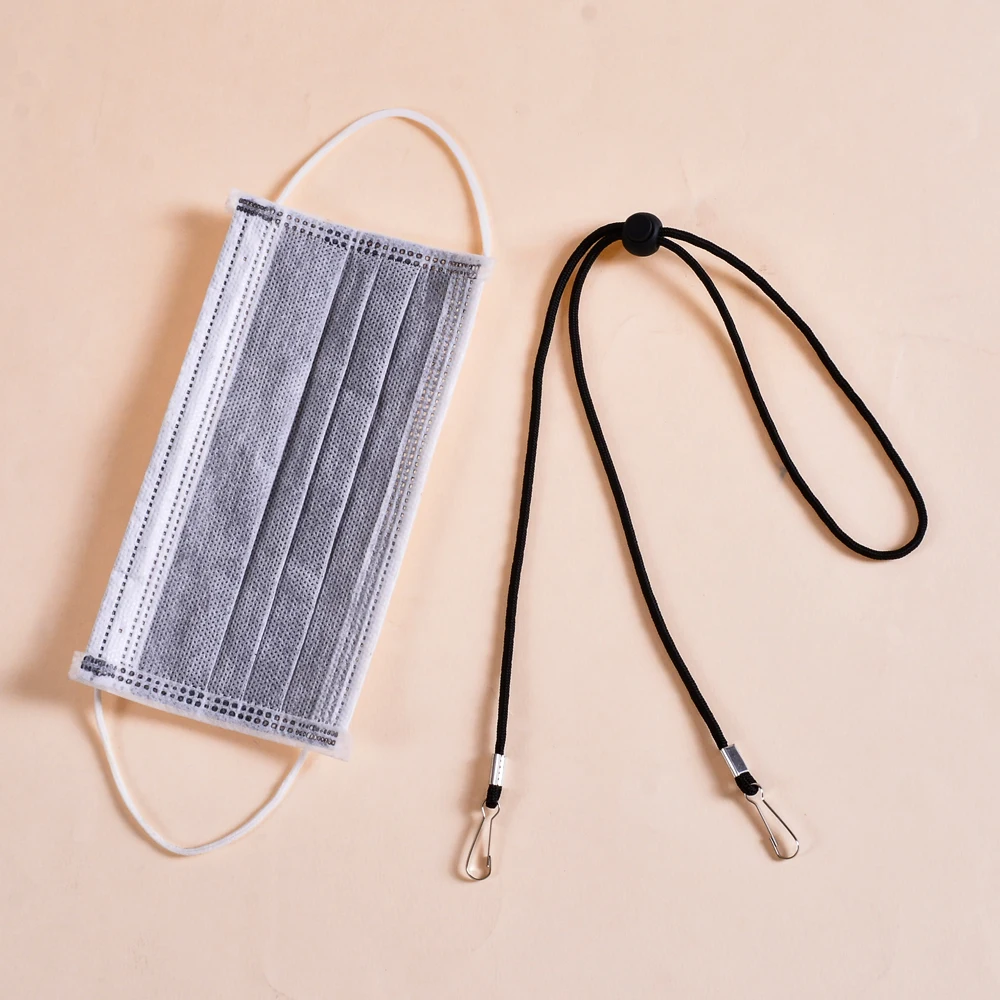 

5pcs/lot Adjustable Mask Lanyard Necklace Rope Hooks Convenient Safety Rest&ear Holder Rope Portable Mouth Mask Hang On Neck