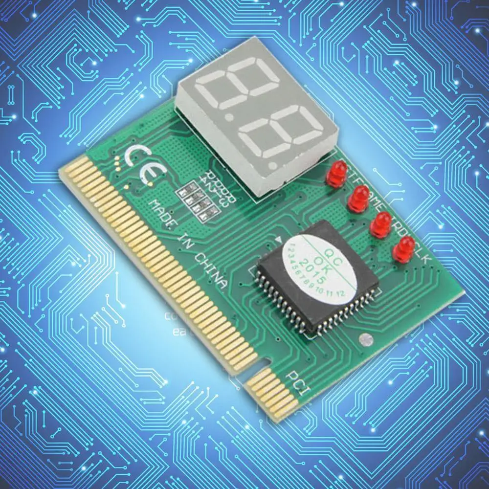 

2 Digit PC Computer Mother Board Debug Post Card Analyzer PCI Diagnostics Tester For Desktop Motherboard PC Display C7T9