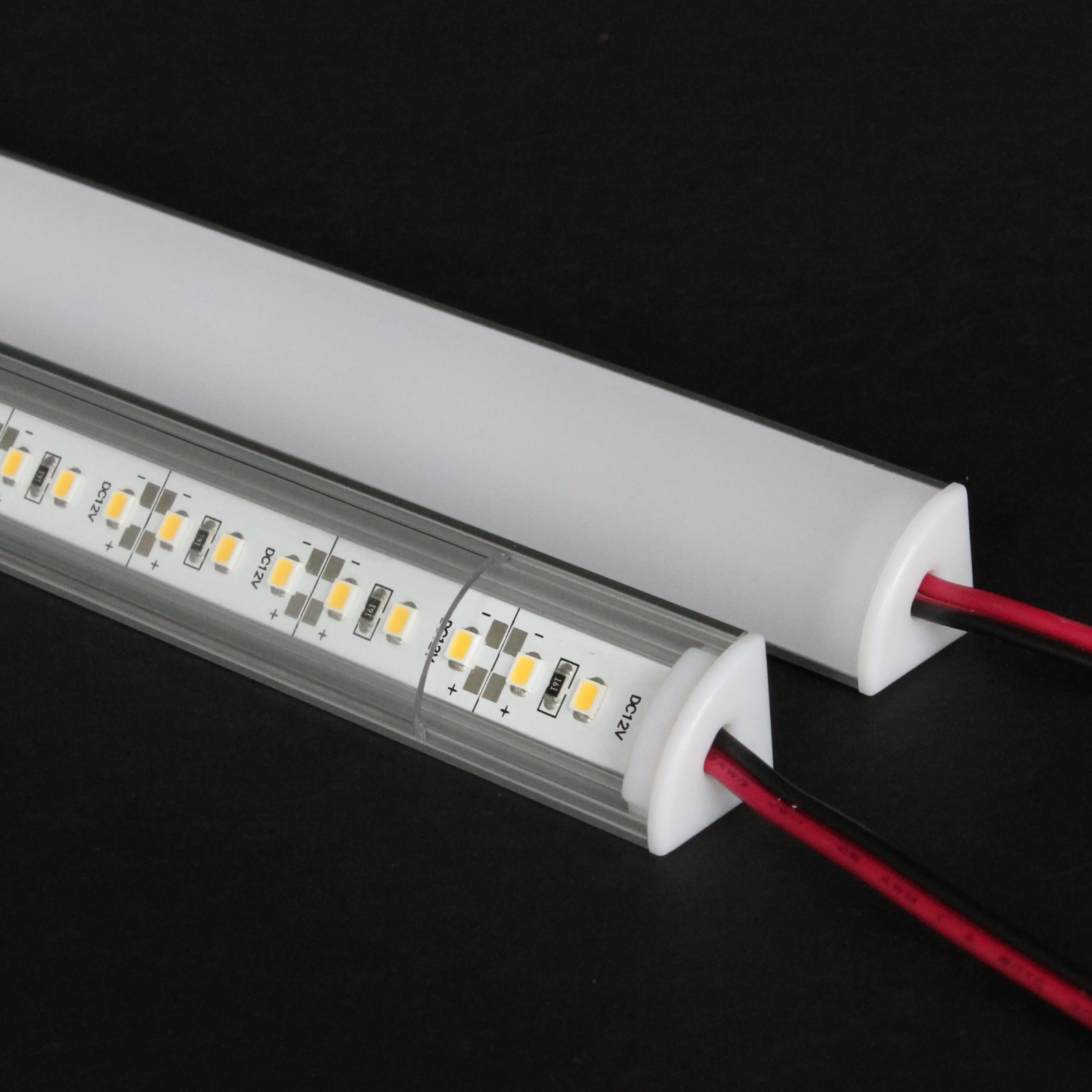 Triangle shape LED Cabinet bar light 50cm 20inch long 12W/PCS 12V DC with aluminum profile clear or milky cover | Лампы и освещение