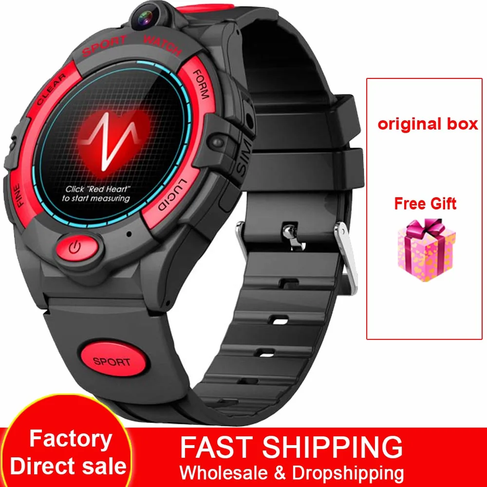 

i10 4G kids Smart Watch GPS WIFI SOS Video Call Camera IP67 Waterproof Blood Pressure Oxygen Voice Camera Trace Baby Smartwatch
