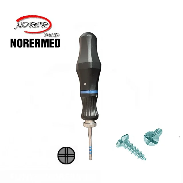

Surgical Orthopedic Maxillofacial & Cranial Screwdriver cruciform tip Instrument for Titanium Mini Screw and Mesh