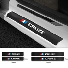 Аксессуары для Chevrolet Cruze 2011 2012 2013 2014-2020, 4 шт., защитные наклейки из углеродного волокна на пороги автомобиля, кожаные защитные наклейки, наклейки