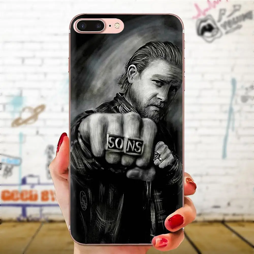 Diy Colorful Printing TPU For Galaxy Grand A3 A5 A7 A8 A9 A9S On5 On7 Plus Pro Star 2015 2016 2017 2018 Sons Of Anarchy | Мобильные