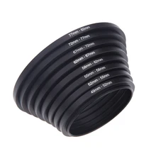 8Pcs Filter Step Up Rings Adapter 49-52-55-58-62-67-72-77-82mm 49mm-82mm Filter Lens Rings for DSLR Camera Accessories