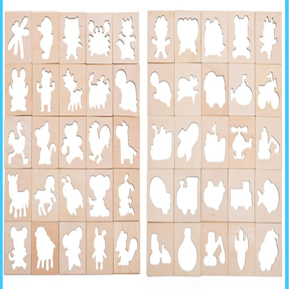 

Kids Toys Drawing Toys Painting Stencil Templates Coloring Board Children Creative Doodles Early Learning & Education Puzzle Toy