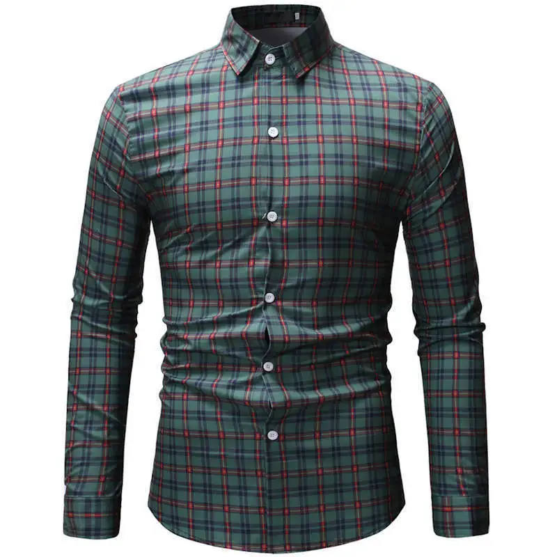 Новая весенняя Мужская рубашка рубашки с длинными рукавами мужские 2019|Мужские