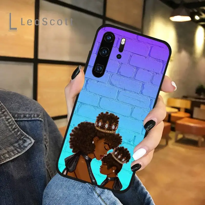 

girl Queen Mom and baby Phone Case For Huawei honor Mate P 9 10 20 30 40 Pro 10i 7 8 a x Lite nova 5t