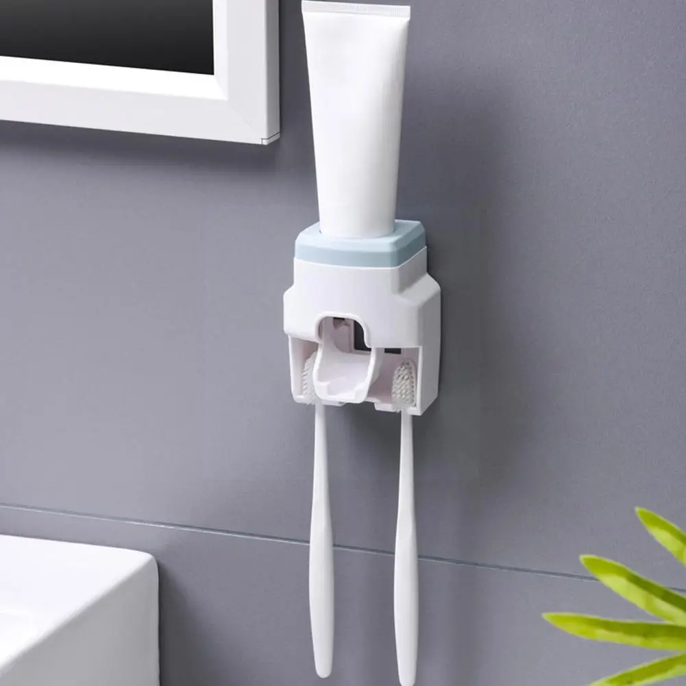 

Nordic Ordinary Toothpaste Holder Free Perforation Holder Automatic Dispenser Toothbrush Toothpaste Wall Mounted Z8E2