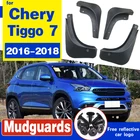 Комплект брызговиков для TIGGO7, CHERY 2016, 17, 2018, мягкие пластиковые Брызговики