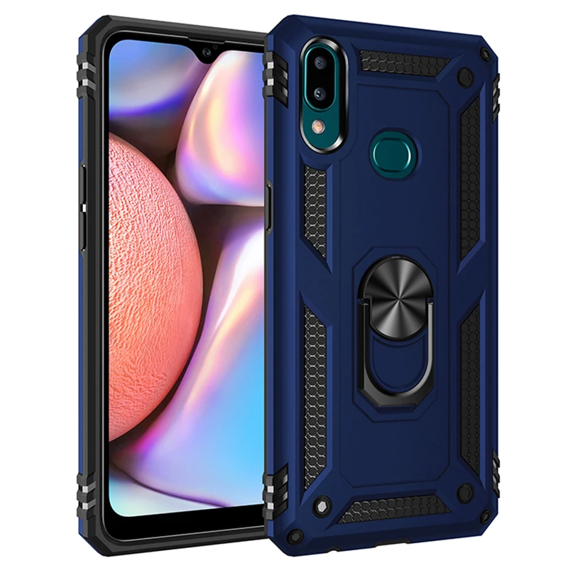 Чехол для Samsung Galaxy A50S A30S роскошный металлический чехол с кольцом на палец из ТПУ