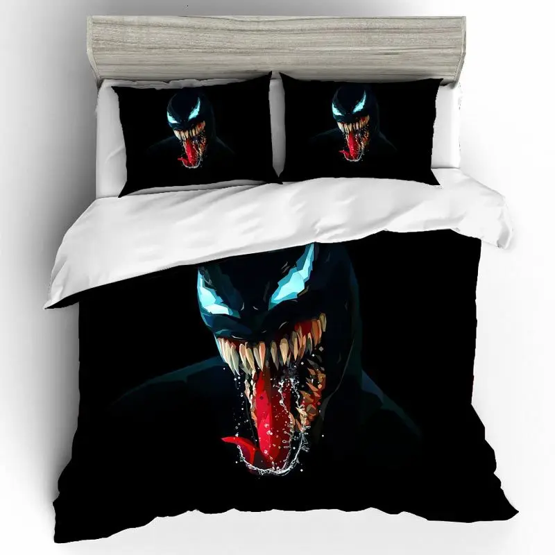 Домашний текстиль постельное белье Venom Ropa De Cama свадебный подарок Sabanas 3d комплект постельного белья королевского размера Lencol Cama Casal Cat постельное белье поплин
