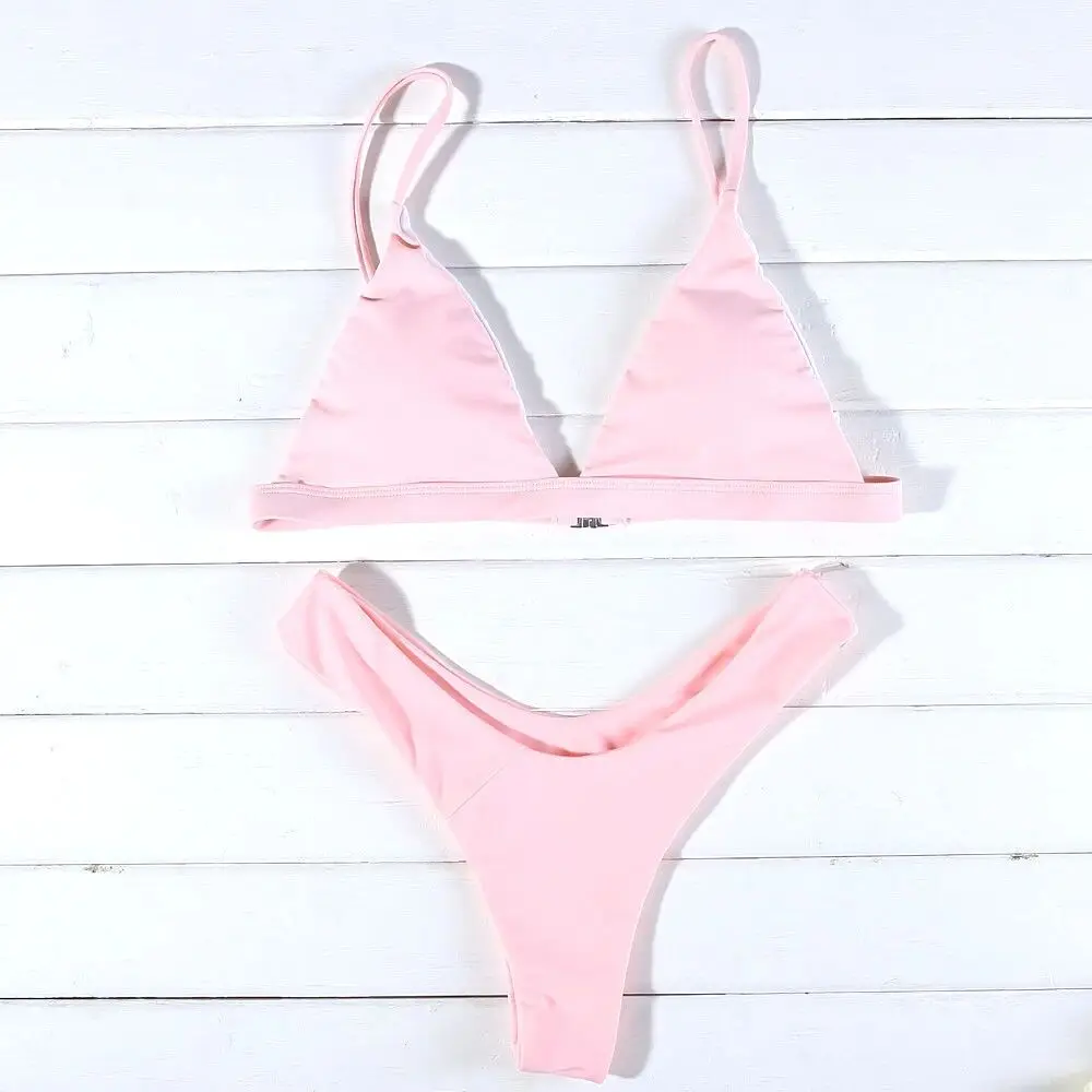 

Summer Bikini Swimsuit Ladies Swimwear Sexy Sling Micro Bikini Suit Swimming Swimsuit Seachwear Summer Brazilian Polyester Mater