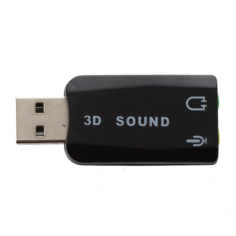 USB 3D Аудио Звуковая карта miniphone адаптер для наушников | Компьютеры и офис