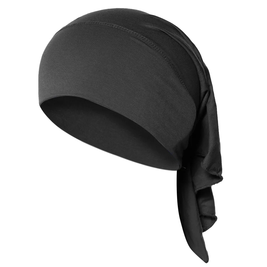 Мусульманская однотонная женская Лыжная индийская шапка с бантом мягкая