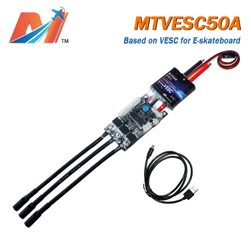 Maytech (5 шт.) 5055 мощность скейтборд dc мотор без датчика Холла 50A SuperESC на основе VESC