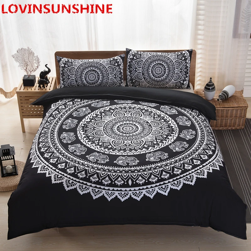 Постельное белье в стиле Мандала набор королева мягкое постельное из ткани твил