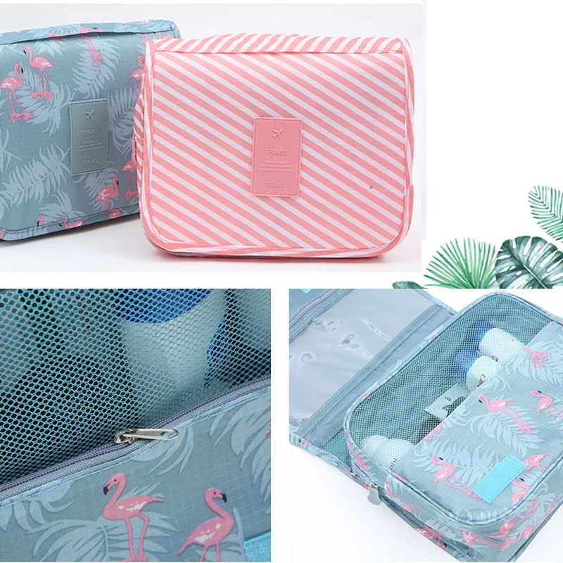 Многофункциональная дорожная косметичка с крючками для женщин сумки макияжа