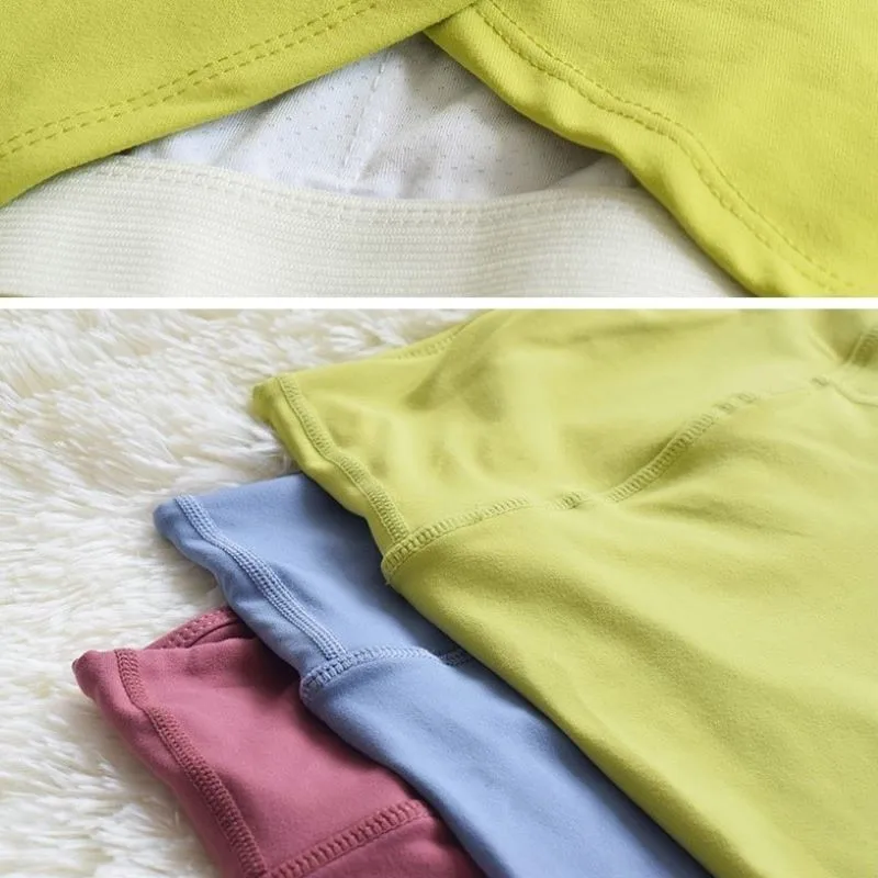 

New Arrival Pretty Solid Colors Women Yoga Crop Top Sports Gym Leggings 2 Pieces Set Fitness Workout Clothes Leggins Tracksuit