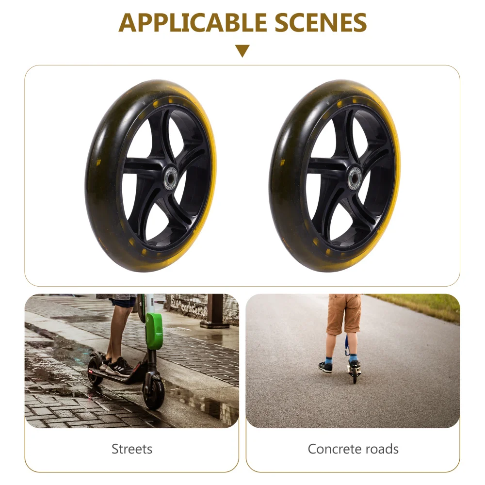 

2pcs Stunt Scooter Wheels High Elastic Wear-resistant PU Bearing Wheels