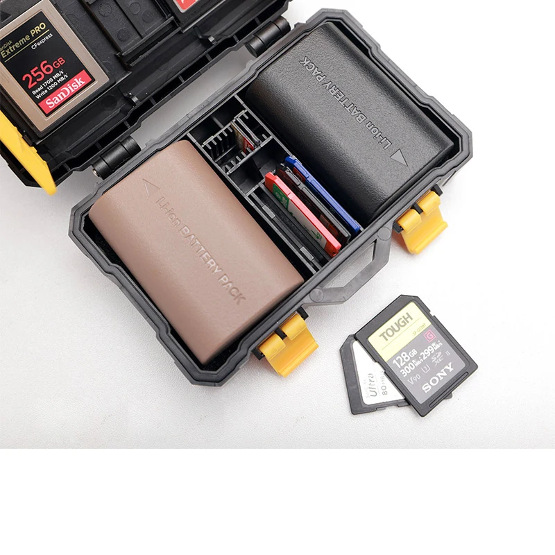 Защитный футляр для хранения аккумуляторов карт памяти SD TF камер DSLR Vlogger Canon LP-E6 Sony