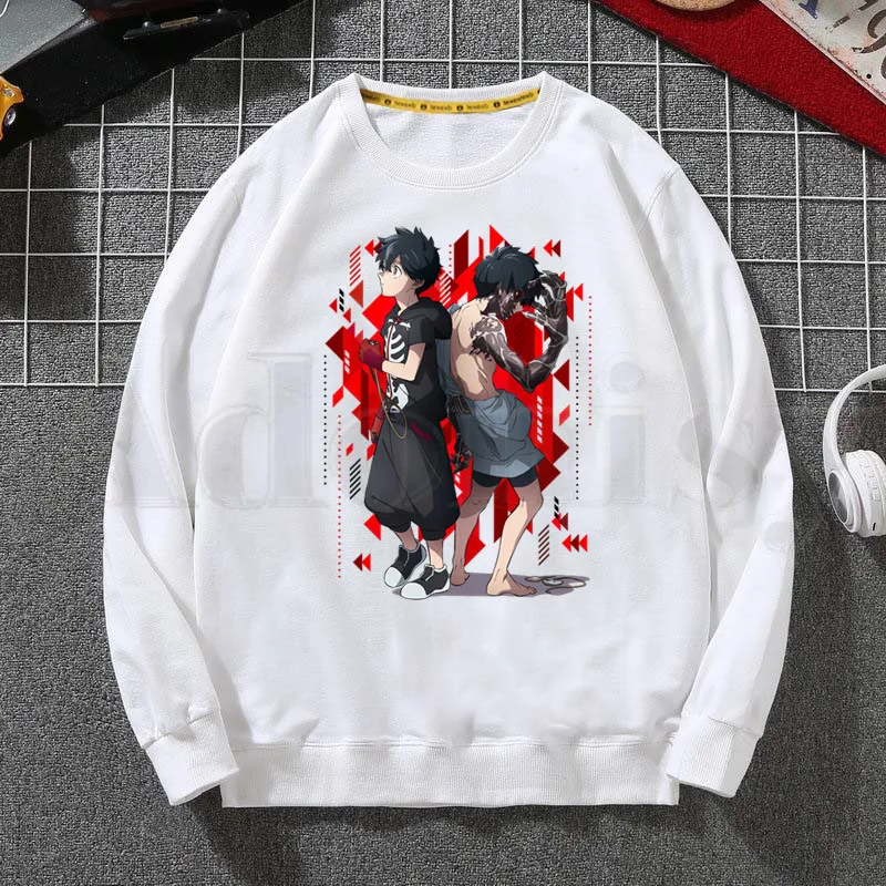 

Anime Manga Kemono Jihen Hoodies Sweatshirt Print Trend Mens Clothes Hip-Hop Male Crewneck Hoodies Men