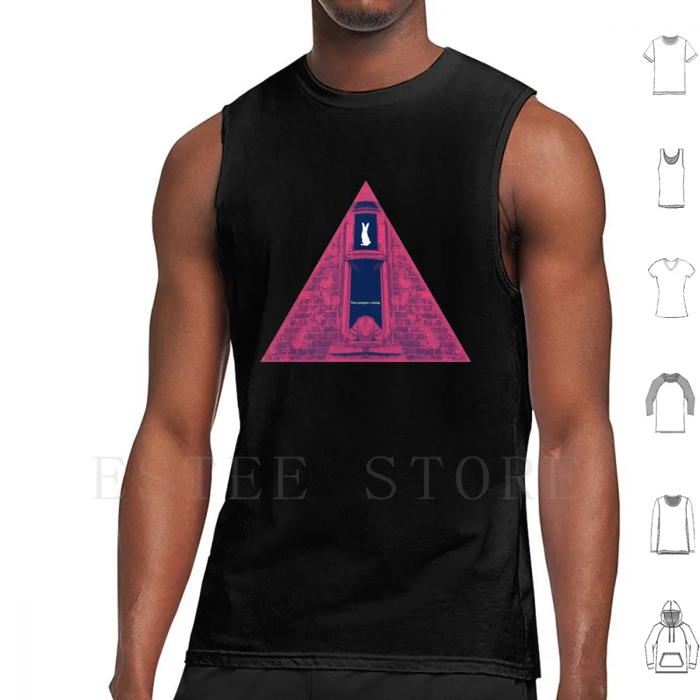 

Follow The White Rabbit Tank Tops Vest Neo Matrix White Rabbit Neon Aesthetic Terminal Purple Wall Mirror Window Bricks
