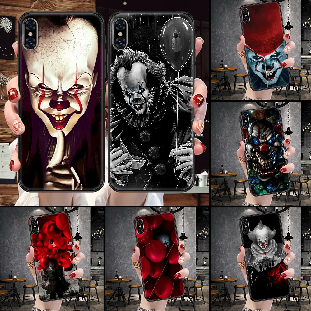Pennywise Clown Float It Horror Phone Case For iphone 5 5S SE 2 6 6S 7 8 11 12 Mini Plus X XS XR Pro Max black trend bumper |