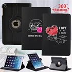 Вращающийся на 360 градусов чехол для IPad 2, 3, 4, IPad 7th, 8th, 10,2, 2019, 2020, 5th, 6th, Mini 1, 2, 3, 4, 5, чехол-подставка для планшета из искусственной кожи