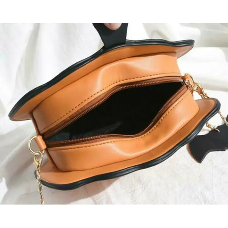 

Fashion Girl Halloween Shoulder Bag Pumpkin Shaped Demon Messenger Crossbody Bag Casual Purse Handbag