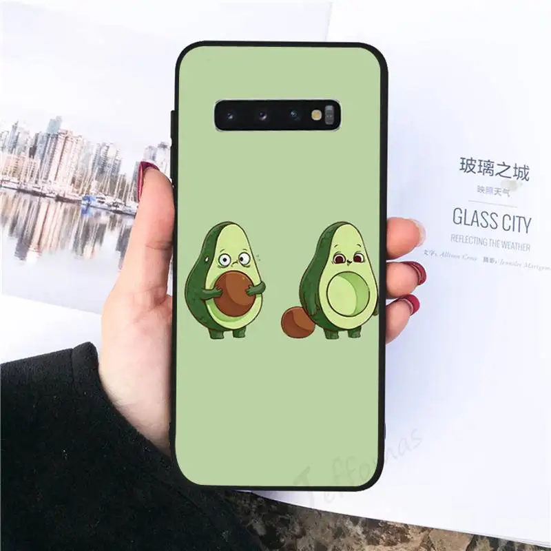 

Cartoon Cute Avocado Phone Case For Samsung galaxy S 7 8 9 10 20 edge A 6 10 20 30 50 51 70 note 10 plus