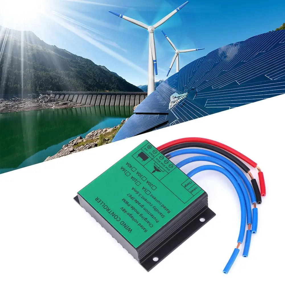 Waterproof Wind Generator Controller PWM Aluminium Alloy with Light-Emitting Diode 48V 600W 15A | Строительство и ремонт