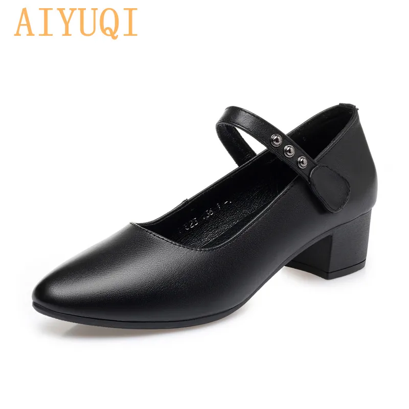 

AIYUQI Formal Women Shoes 2021 Autumn New Genuine Leather Pointed Luxury Women Shoes Large Size 41 42 42 women shoes dress