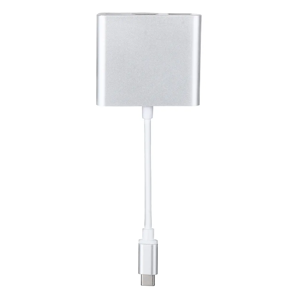 Адаптер для ноутбука ПК и телевизора 3 в 1 Тип C USB 0 HDMI 0|USB-хабы| |