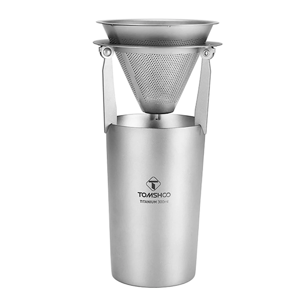 Ультралегкая титановая чашка TOMSHOO 300/500 мл одностенная для пива воды Кружка кофе