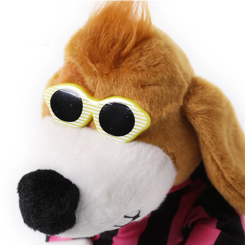 Электрическая Танцующая собачка мультяшная плюшевая кукла говорящая ходячая