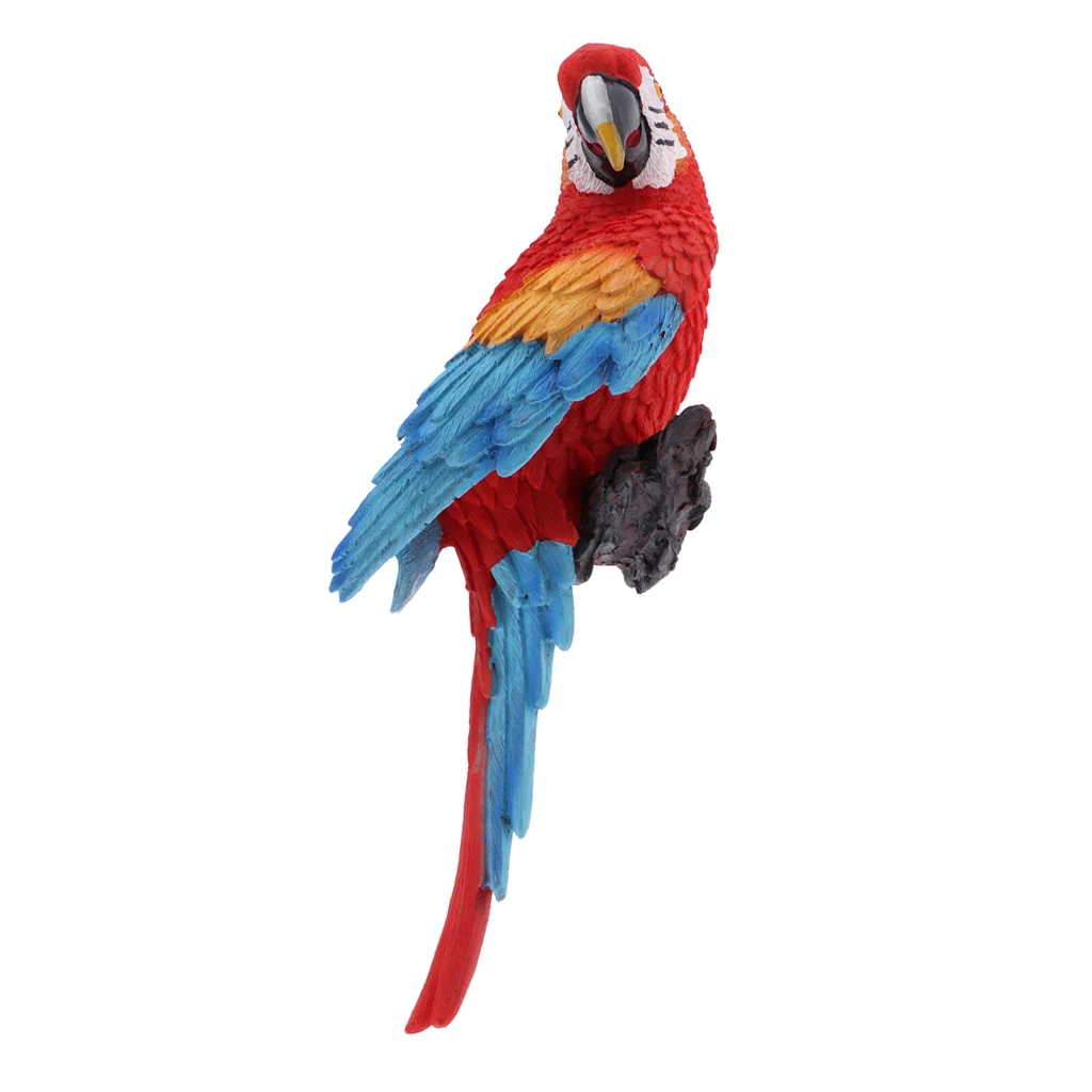 Parrot Statue Sculpture Standing on branches for Patio Garden Lawn and Nature Lovers Tropical Bird Collectors Gift | Дом и сад
