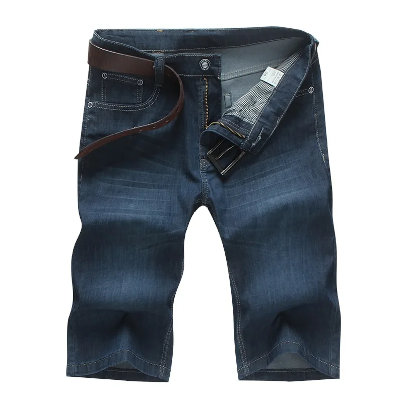 30-46 Plus Size 2021 Summer High Quality Men Baggy short Pants Male Casual Denim Fashion Mens Knee lenght Jeans Street Trousers