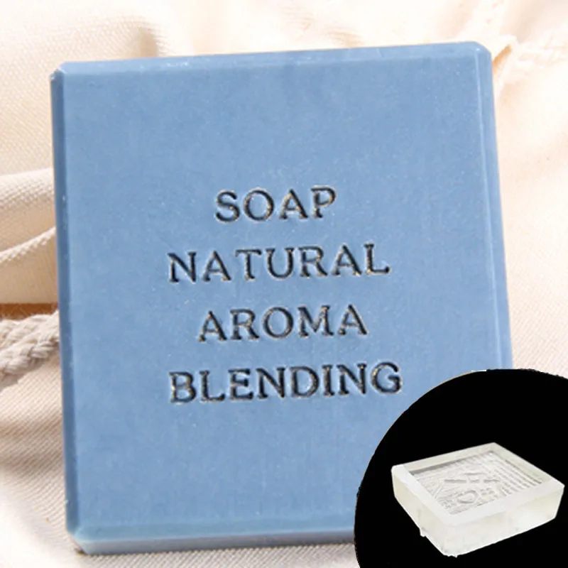 Серия букв английского алфавита прозрачный акриловый штамп для мыла печать