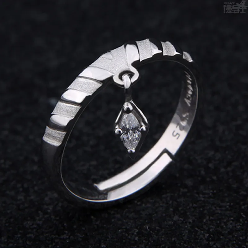 Ускоритель S925 кольцо стерлинговоe серебряное аниме Кольца для пальцев